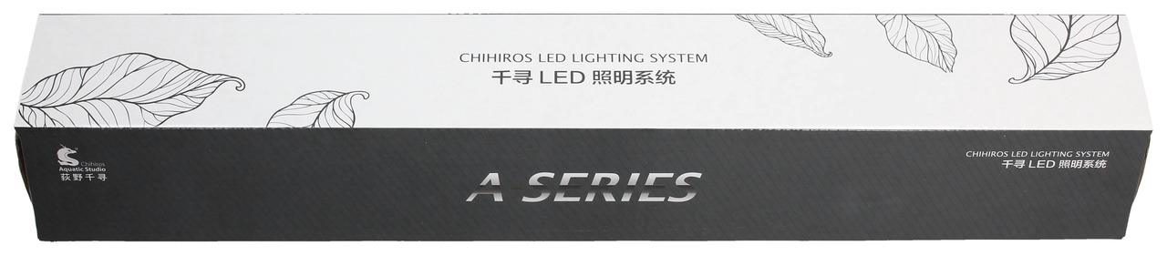 Chihiros LED Lighting System A Series, für Aquarien, hochwertige Beleuchtung, minimalistisches Design, rechteckig, Schwarz-Weiß.