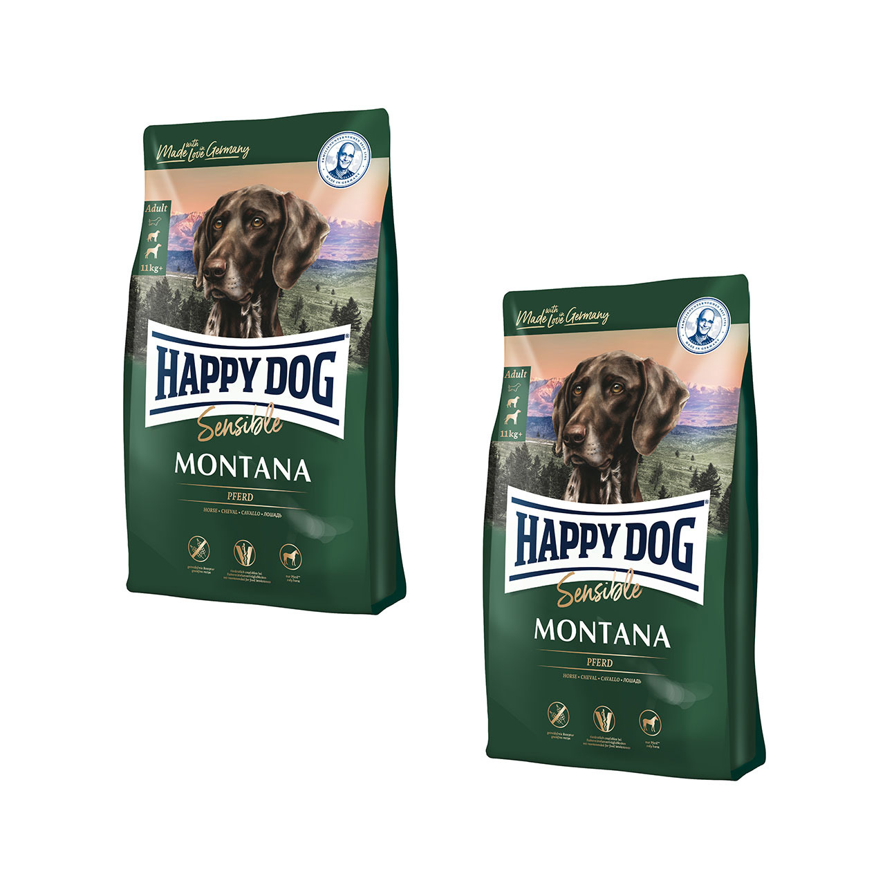 Sparpaket HAPPY DOG Supreme Sensible Montana 2 x 10 Kilogramm Hundetrockenfutter