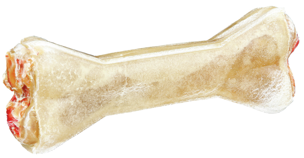 TRIXIE Kauknochen für Hunde, mit Fleischfüllung, Zahnpflege & Beschäftigung, mittelgroß, ideal für mittelgroße bis große Hunde.