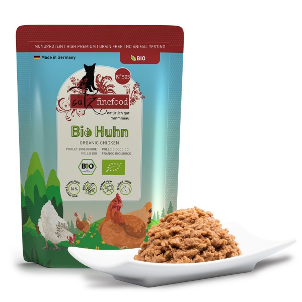 catz finefood Bio No.503 Huhn 85g Katzennassfutter