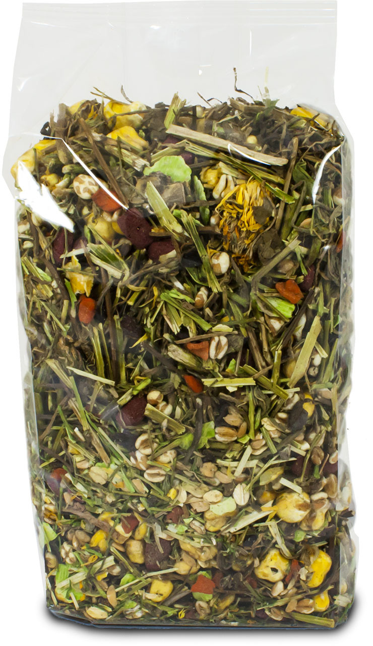 JR FARM Kräutergarten, 500 g, für Kaninchen & Meerschweinchen, natürliche Zutaten, ballaststoffreich.