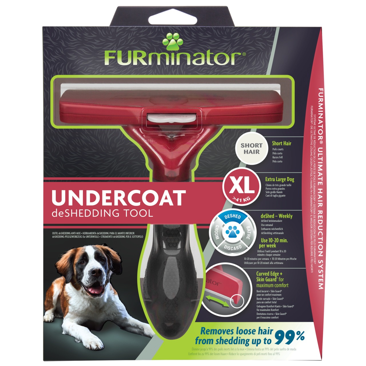Furminator deShedding Tool Dog Kurzhaar XL