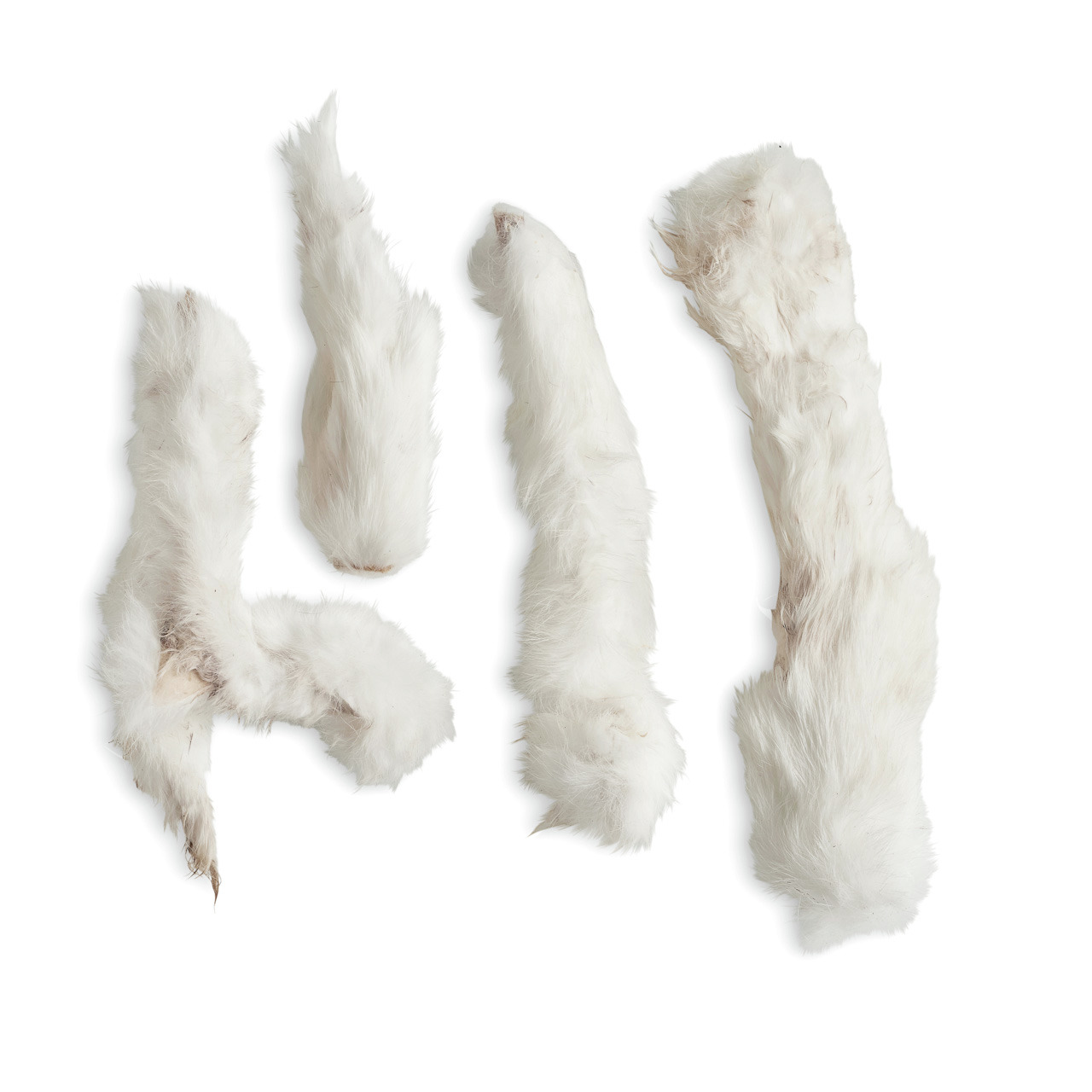 Lottis Häppchen Kaninchenohren m. Fell, natürl. Kausnack f. Hunde, ballaststoffreich, zahnpflegend, 4 Stk.