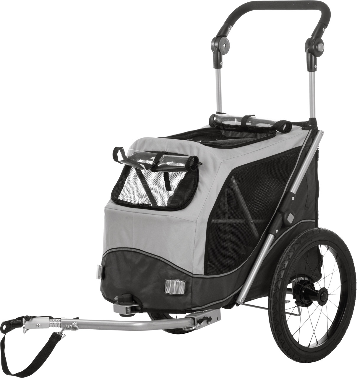 Trixie Fahrrad-Anhänger Schnell-Falt-Funktion Hunde Transport 63 x 95 x 90 / 132 cm