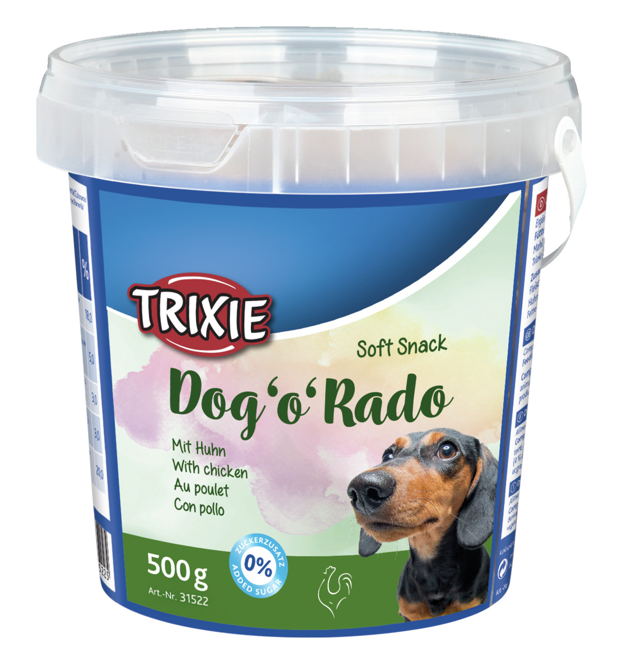 Sparpaket 2 x 500 g Trixie Soft Snack Dog'o'Rado mit Huhn Hunde Snack