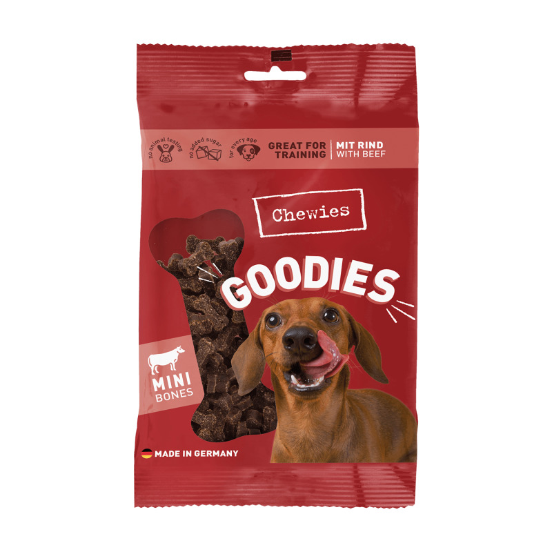 Chewies Rinderknöchelchen Mini Hunde Snack 125 g
