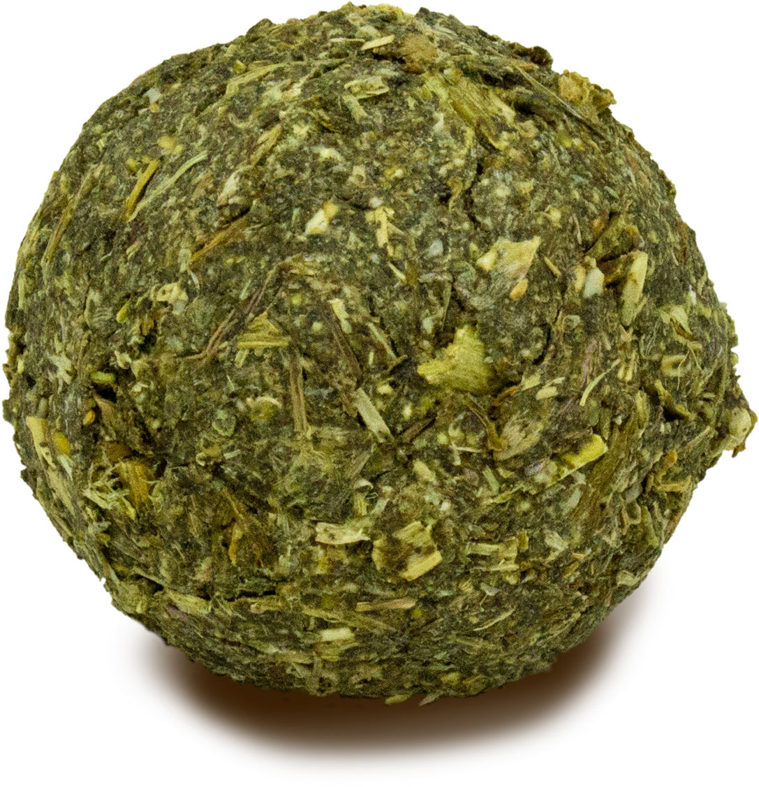 JR FARM Kräuter-Ball, Ergänzungsfutter f. Kaninchen-Meerschweinchen, aus Kräutern, fördert Zahnabrieb, artgerechte Ernährung.