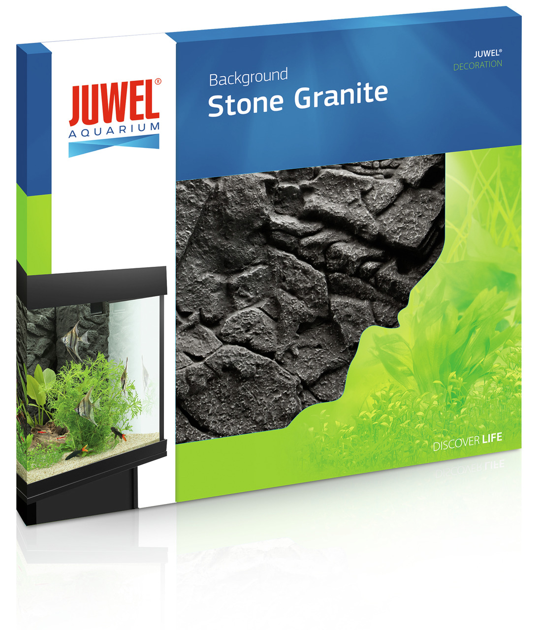 JUWEL Aquarium Stone Granite Hintergrund: Deko-Rückwand für Aquarien, Granitstein-Optik, für Aquarienbesitzer, natürliche Gestaltung.