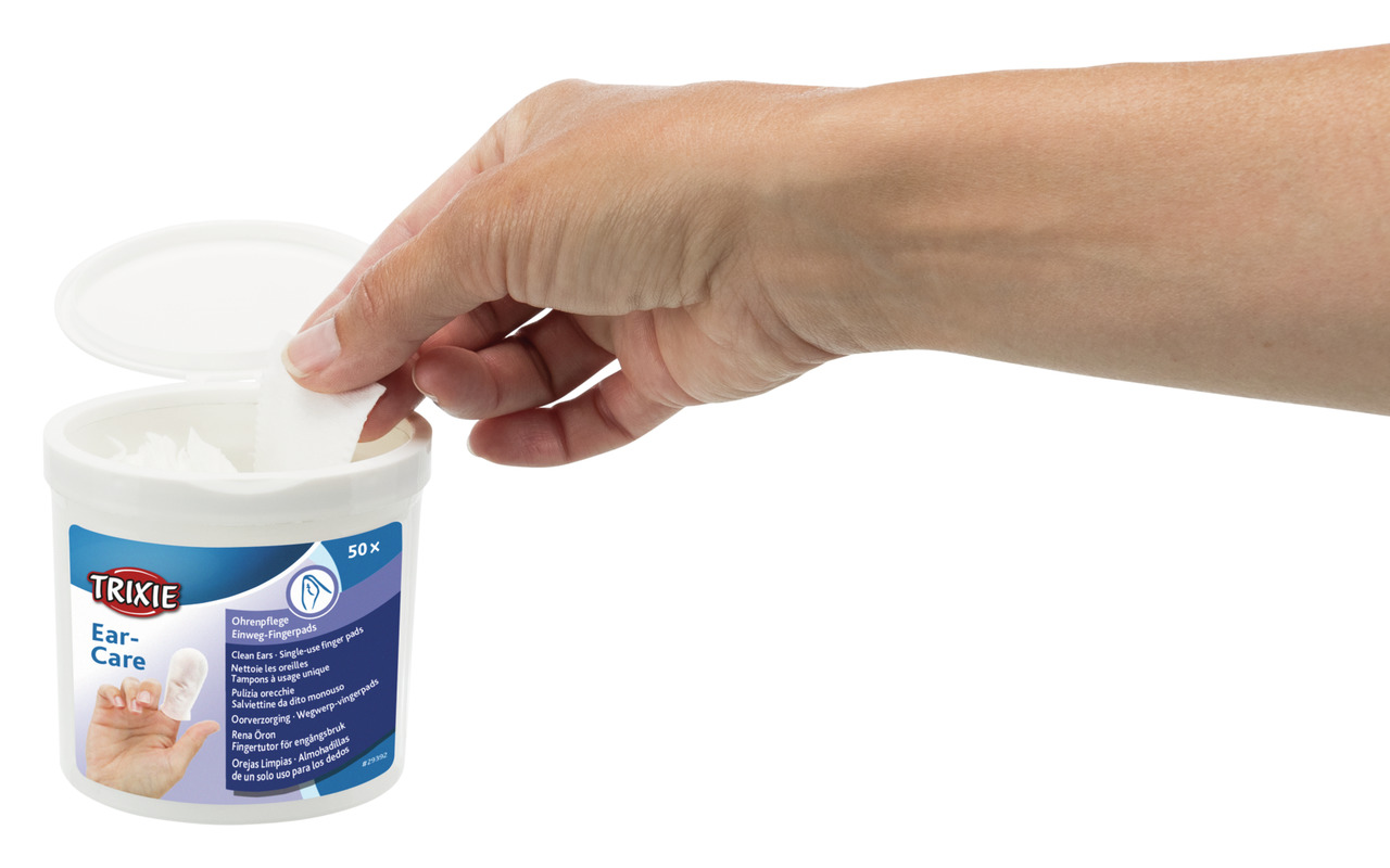 TRIXIE Ear Care Ohrenpflege Fingerpads 50 Stück