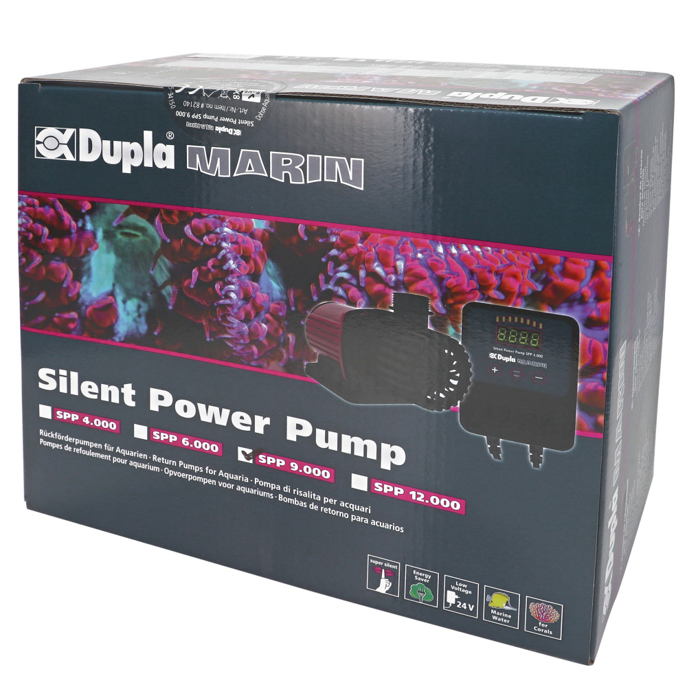 Dupla Marin Silent Power Pump SPP 9.000, für Meerwasseraquarien, leise, energieeffizient, 24V, ideal für Korallen, Aquarien