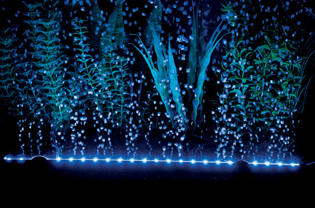 Hobby Bubble Air LED, LED-Luftsprudelleiste für Aquarien, bläuliches Licht, Sauerstoffzufuhr, dekorativ, für Aquaristik-Enthusiasten.