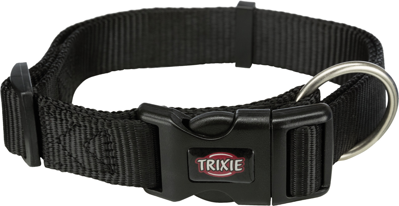 Trixie Premium Halsband Hunde L - XL schwarz