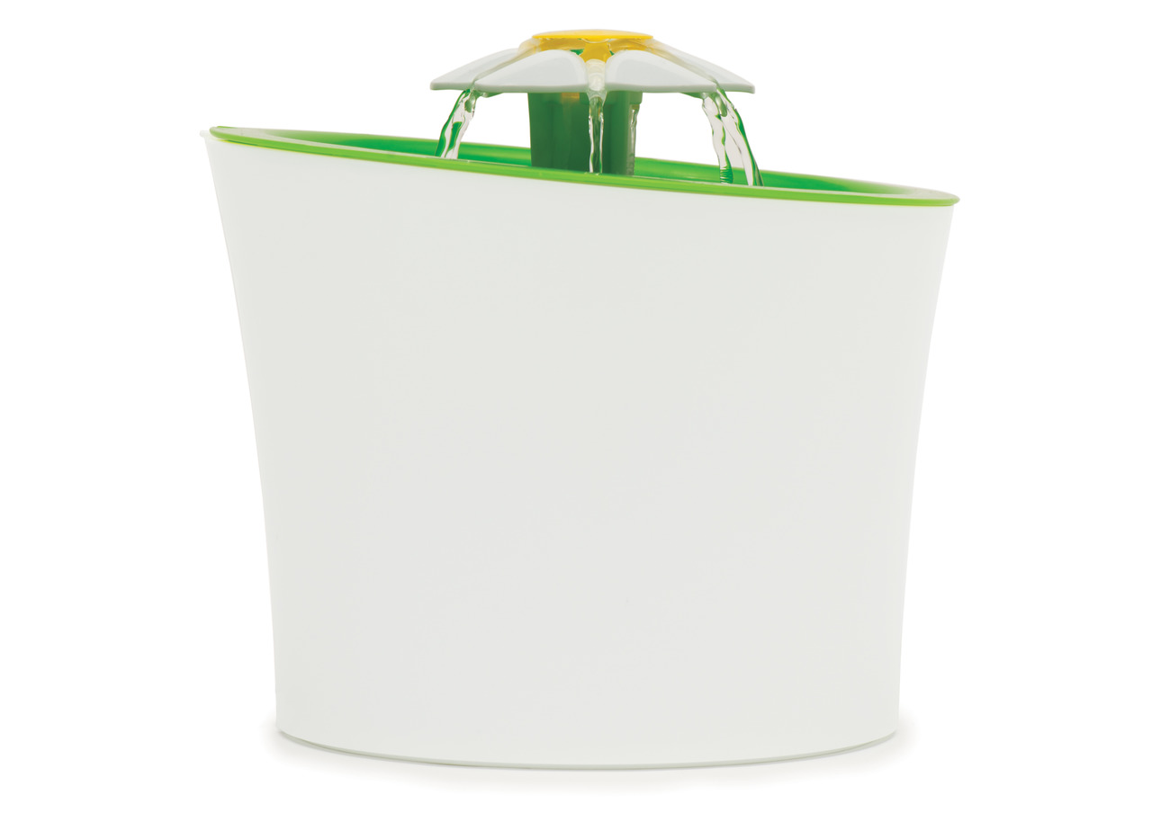 Catit Flower Trinkbrunnen, für Katzen, modernes Design, 3 Fließmodi, fördert Flüssigkeitsaufnahme, frisches zirkulierendes Wasser.