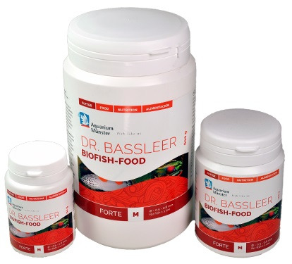 Aquarium Münster Dr. Bassleer Biofish Food Forte M für Zierfische, fördert Gesundheit & Vitalität, 60 g, 150 g, 600 g.