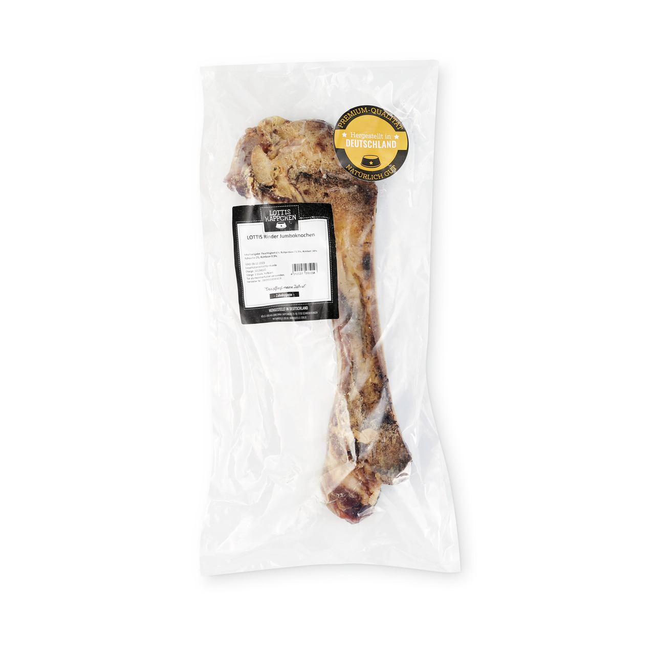 LOTTIS HÄPPCHEN Rinder Jumboknochen halbiert 1,2 kg