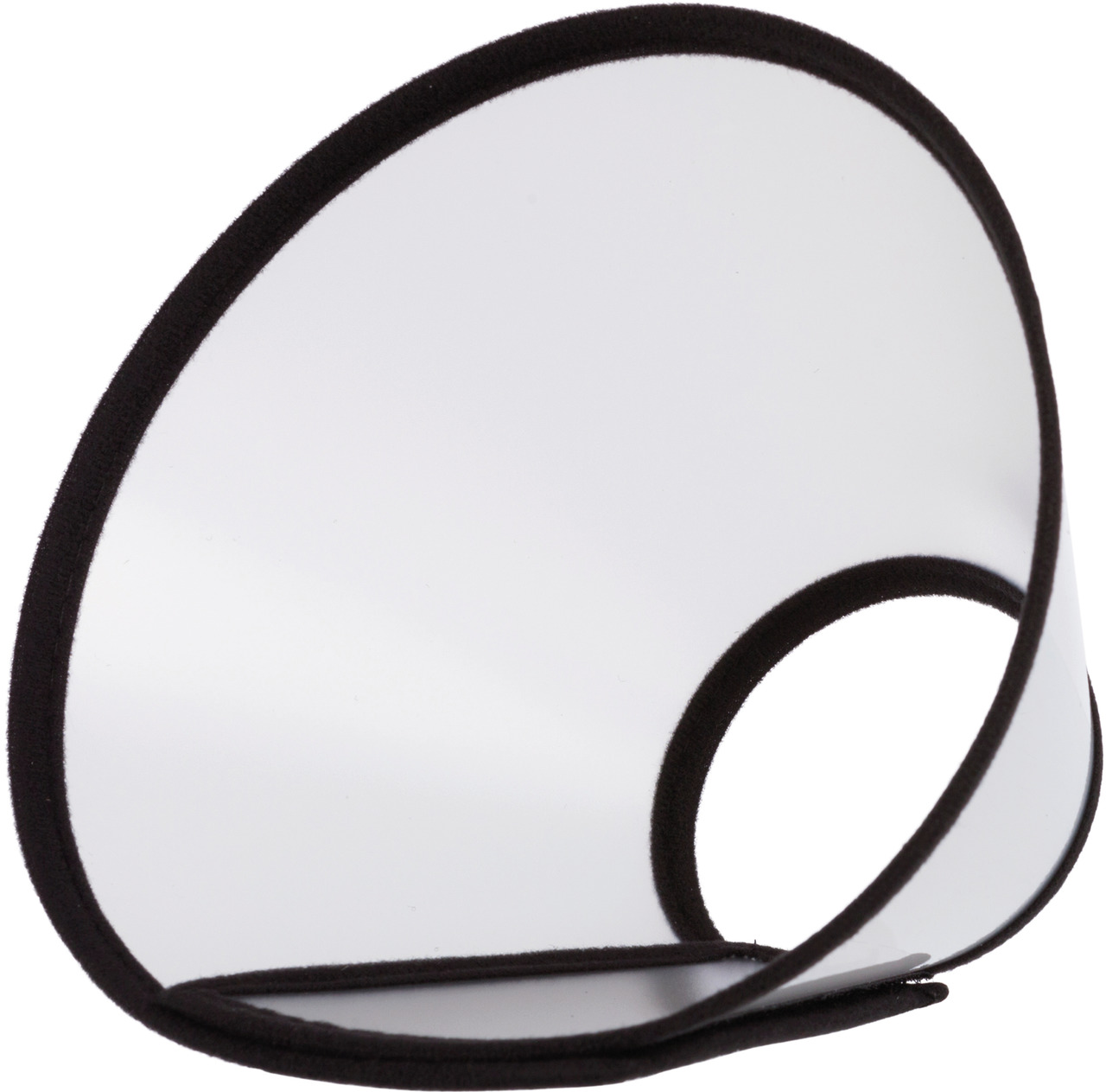 TRIXIE Schutzkragen, Hunde & Katzen, transparent mit schwarzem Rand, verhindert Lecken/Kratzen nach OP/Verletzung, leicht & bequem.