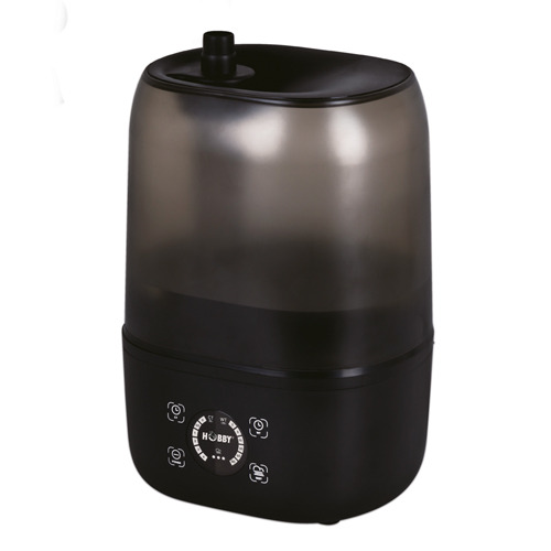 HOBBY Luftbefeuchter, ideal f. Terrarien/Wohnräume, modernes Design, Bedienfeld m. Symbolen, Drehregler, EAN: 4011444372499.