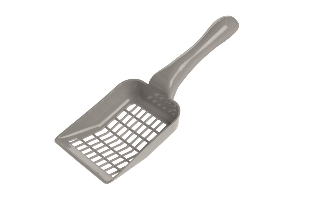 Katzenschaufel AniOne, für Katzenbesitzer, ergonomisch, mit Sieblöchern, robust, leicht zu reinigen, ideal für Katzentoiletten.