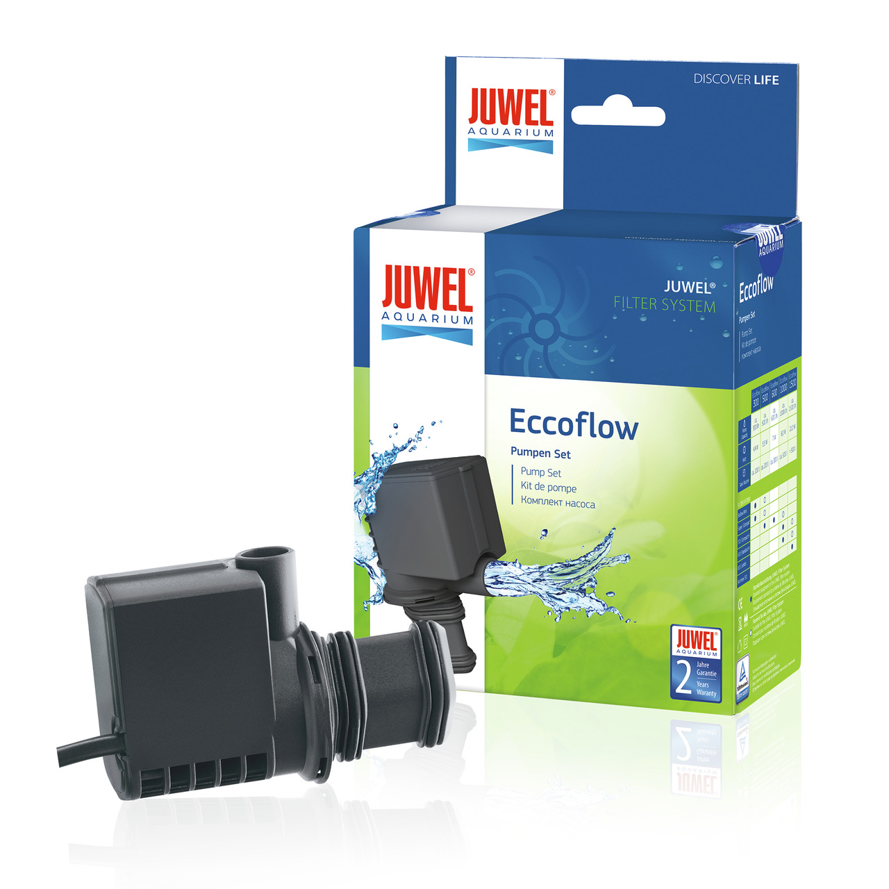 JUWEL Eccoflow Pumpen-Set, für Aquarienbesitzer, passend zu JUWEL-Filtersystemen, 2 Jahre Garantie, ideal für Aquaristik-Fans.