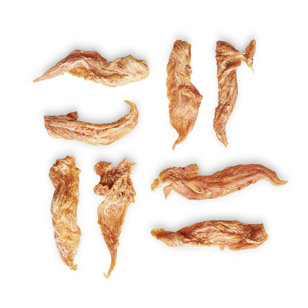 Lottis Häppchen Hähnchenfiletstreifen, Premium-Snack für Hunde, Huhn, ca. 8 Stk., ideal als Belohnung-Zwischenmahlzeit.
