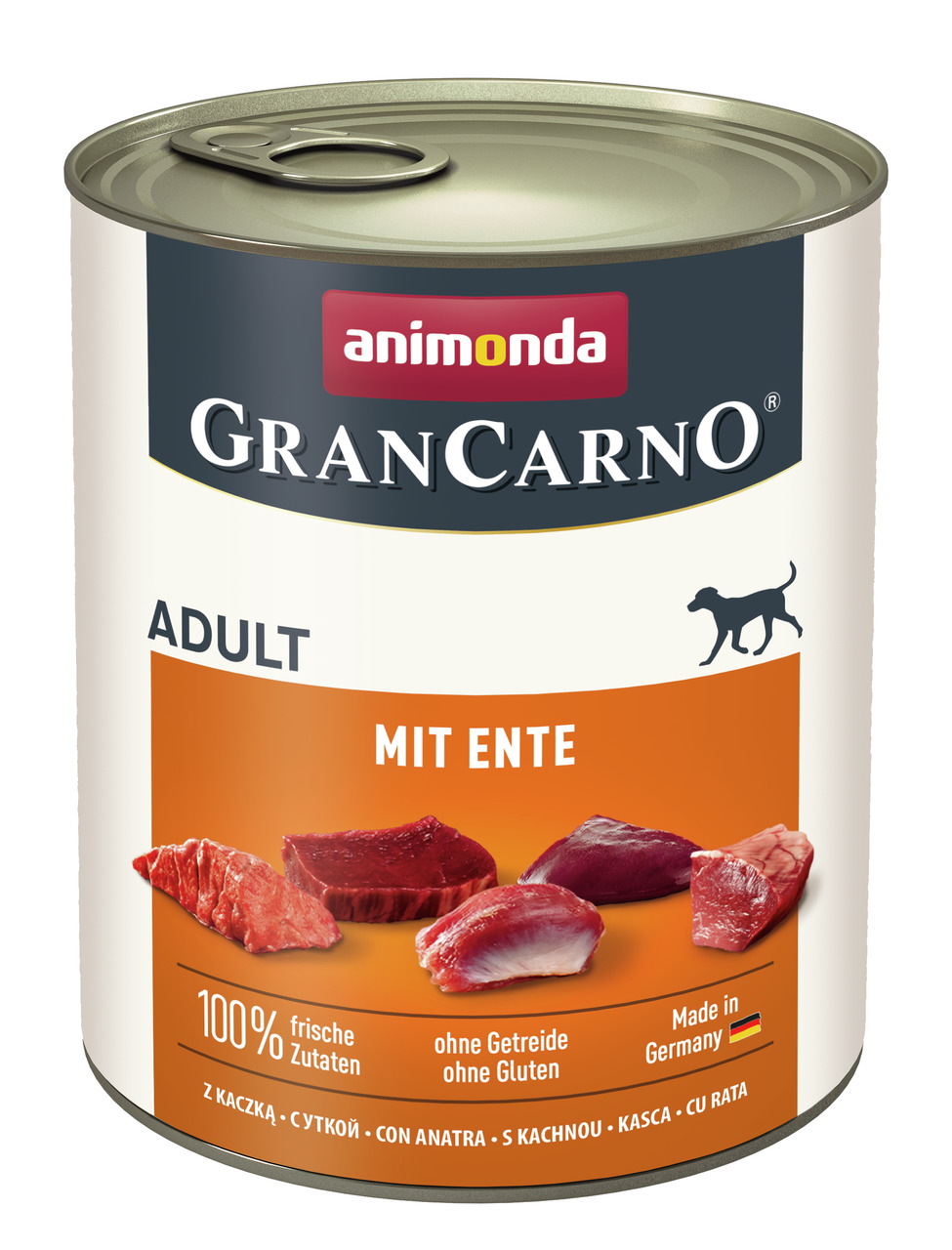 Animonda Gran Carno Adult mit Ente Hunde Nassfutter 800 g