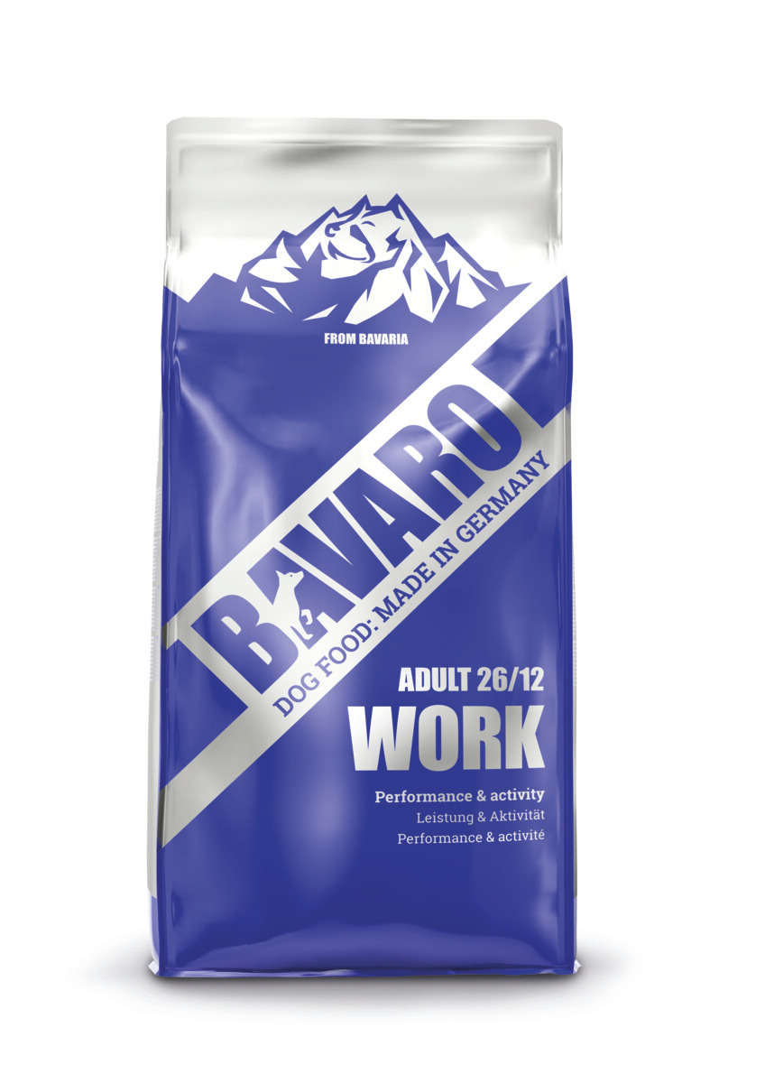 Bavaro Adult 26-12 Work, Hundefutter für aktive, erwachsene Hunde, Geschm.: nicht angegeben, 26-12, Made in Germany, 15 kg.