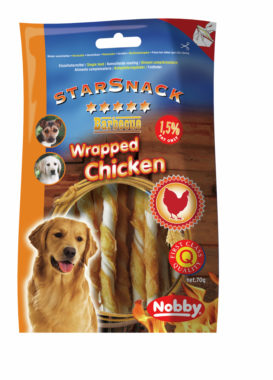 StarSnack Barbecue Wrapped Chicken 70 g