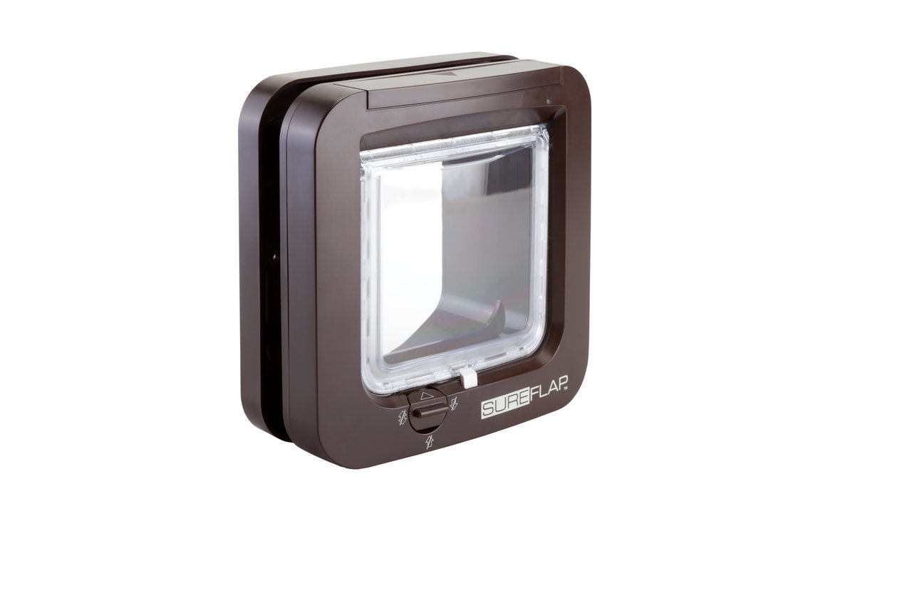 SureFlap Mikrochip-Katzenklappe, für Katzen, klare Klappe, Zugang nur mit Chip, ideal gegen ungebetene Tiere.