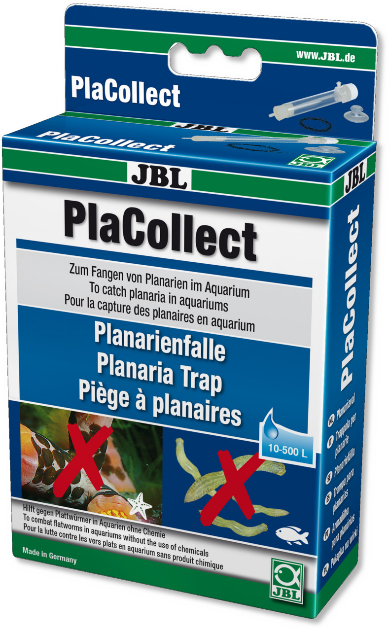 JBL PlaCollect Planarienfalle, für Aquarienliebhaber, chemiefrei gegen Plattwürmer, für Aquarien 10-500 L.