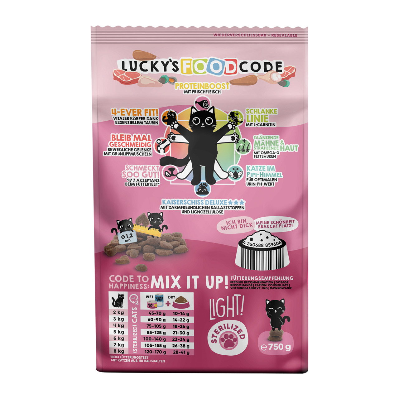 Lucky Lou Light Geflügel & Lamm 750 g