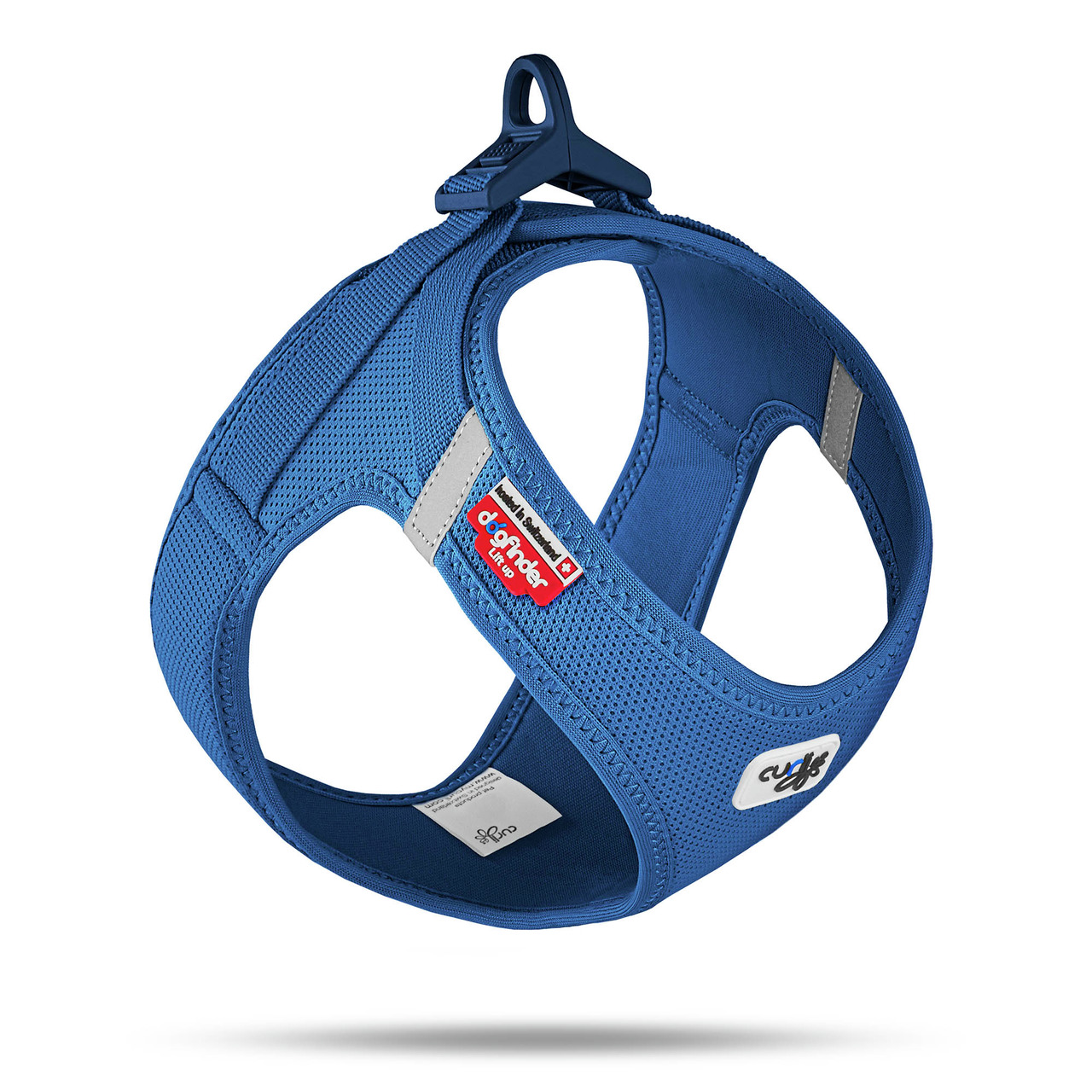 Curli Hundegeschirr „Vest Air-Mesh“, für kl.-mittelgr. Hunde, atmungsaktiv, reflektierend, leicht, robust, ideal für Spaziergänge.