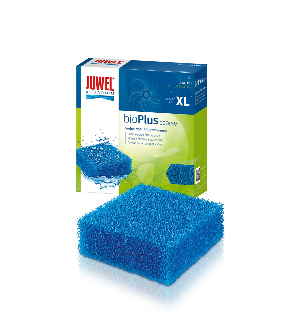 JUWEL bioPlus coarse Filterschwamm, Zubehör für Aquarien, für Bioflow XL, mechanische-biologische Filterung, einfache Handhabung.