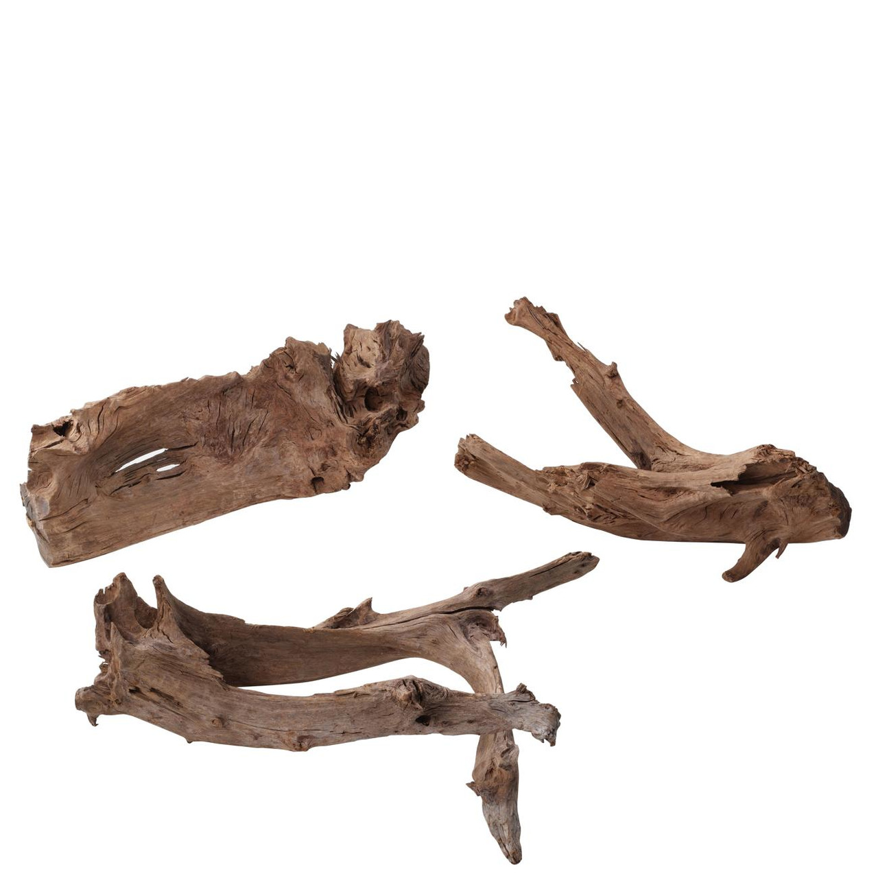 AQUA DELLA Holzstücke, Dekoration u. Versteck f. Fische, nat. braun, unregelmäßig geformt, für Aquariengestaltung.