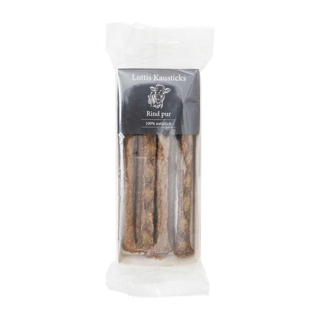Lottis Häppchen Kausticks Rind pur, 100% natürlich, für Hunde, ca. 100 g.