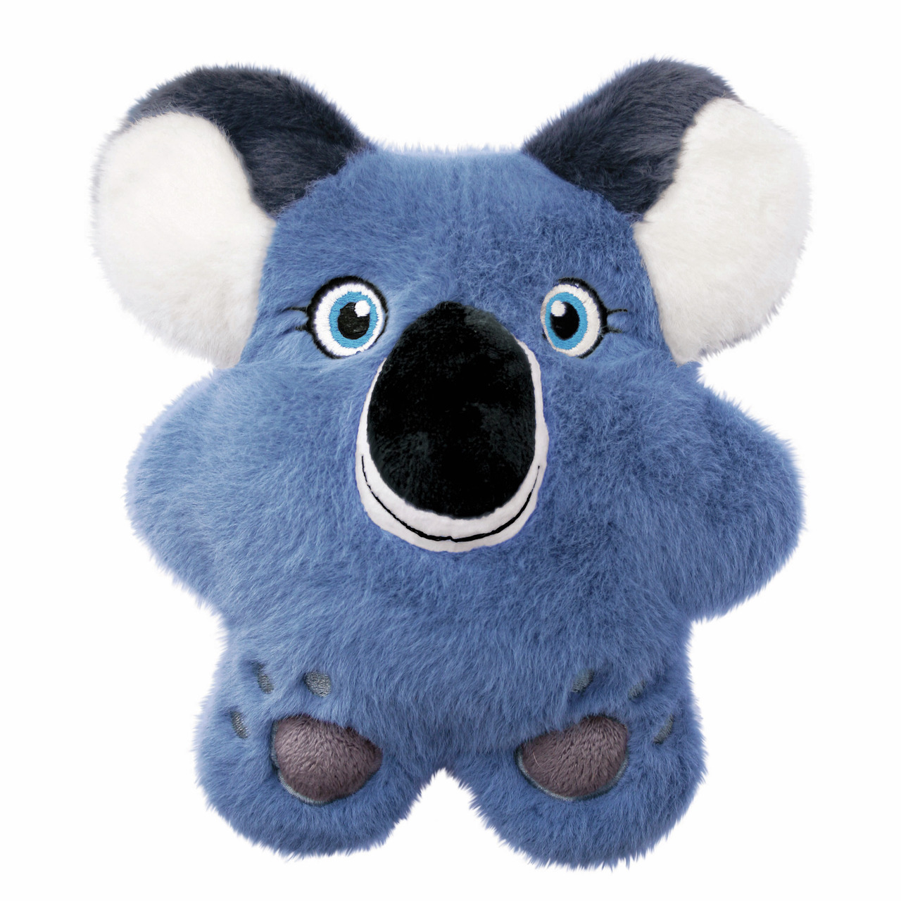 KONG Cozie Koala Hundespielzeug, weiches Plüschspielzeug für Hunde, blau, robust, extra Stoffschicht, ideal zum Kuscheln & Spielen.