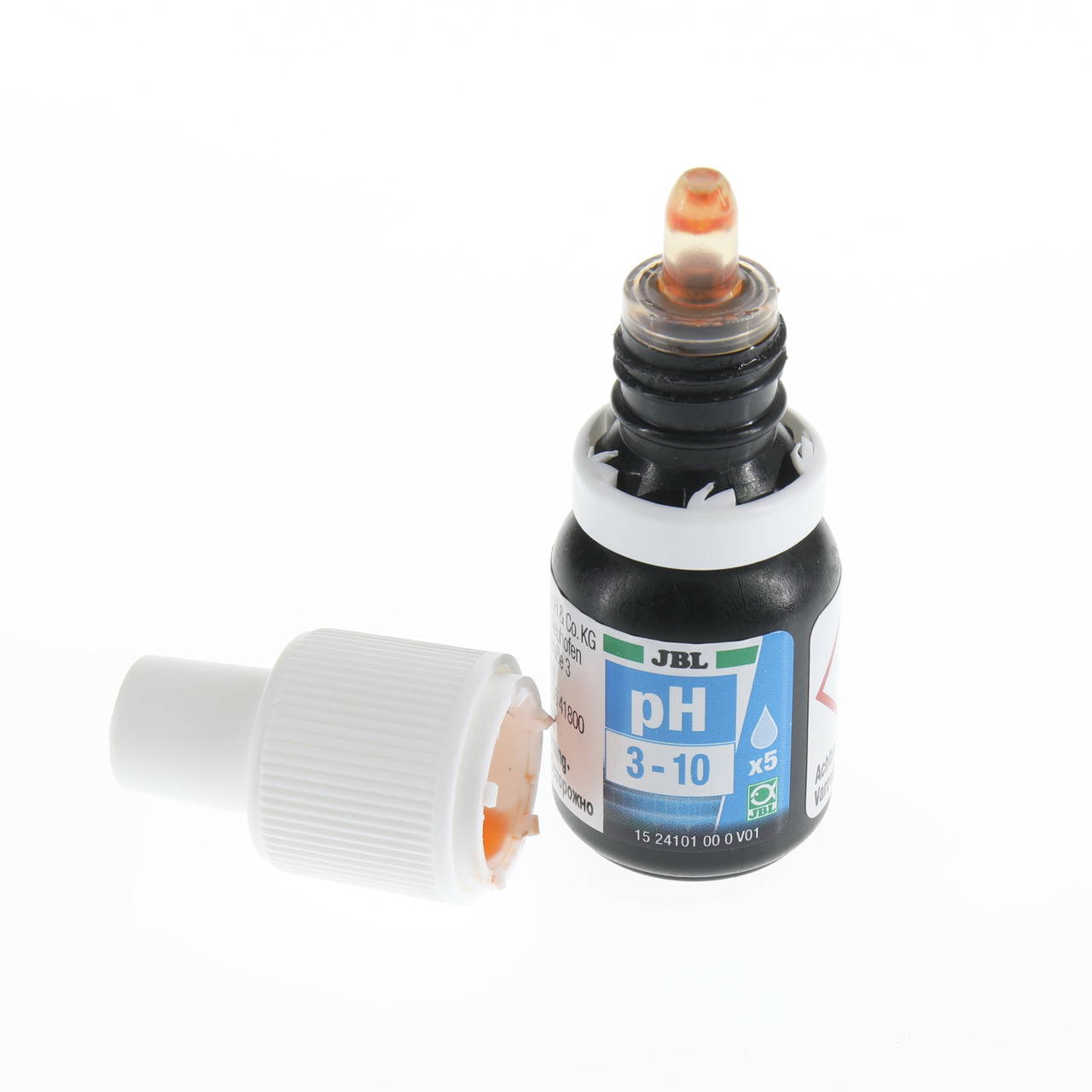 JBL pH 3-10, pH-Test für Aquarienbesitzer, Messbereich 3-10, 5 Tests, zur pH-Wert-Messung im Wasser.