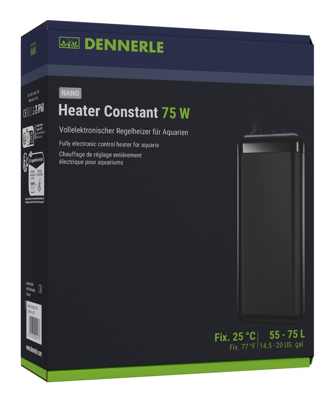 DENNERLE Heater Constant 75 Watt Regelheizer