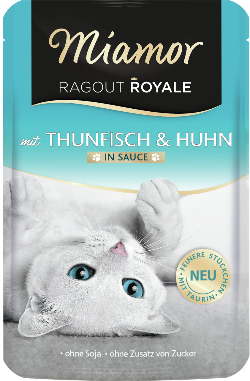 Miamor Ragout Royale mit Thunfisch & Huhn in Sauce Katzen Nassfutter 100 g