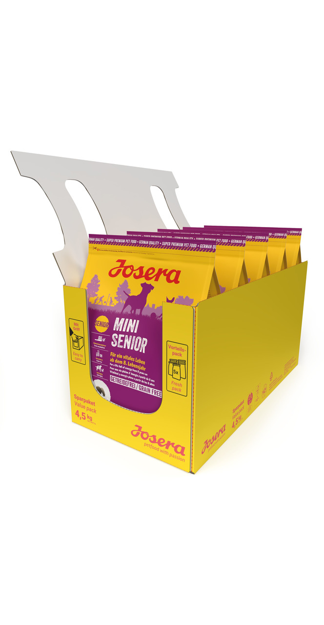 Sparpaket  Josera Mini Senior 5 x 900 g Hunde Trockenfutter