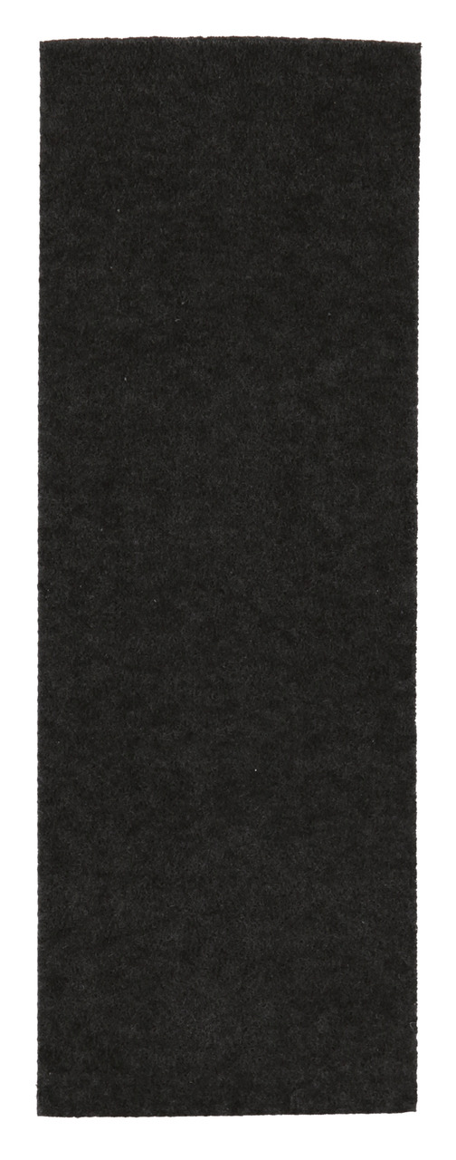 Das Bild zeigt eine schwarze Ersatzmatte der Marke TRIXIE, geeignet für Katzentoiletten. Die rechteckige Matte ist aus einem saugfähigen Material gefertigt und dient dazu, Streu aufzufangen, das von Katzenpfoten getragen wird. Sie ist speziell für Katzenb