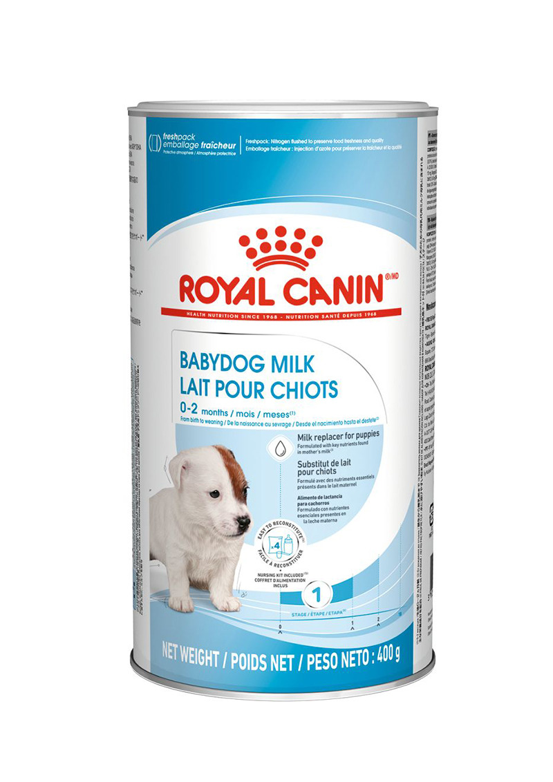 ROYAL CANIN Babydog Milk, Milchpulver für Welpen (0-2 Monate), 400 g, hochwertige Nährstoffe, speziell für Welpenbedürfnisse.