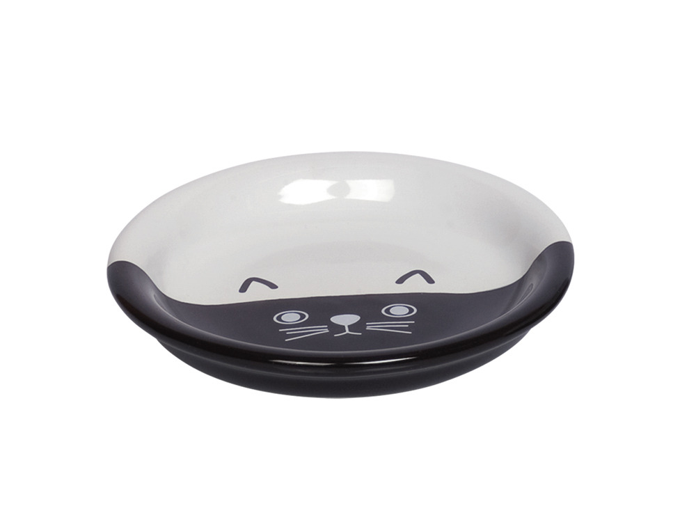 Nobby Katzennapf, Katzen, Katzengesicht-Design, robust, rutschfest, leicht zu reinigen, für Trocken-/Nassfutter & Wasser.