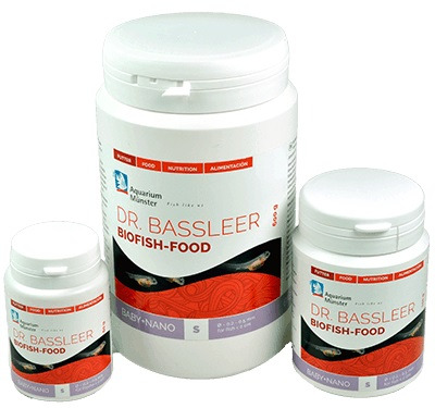 Aquarium Münster Dr. Bassleer Biofish Food Baby/Nano, für kleine Zierfische, 60 g/150 g/450 g, fördert Gesundheit & Wachstum.
