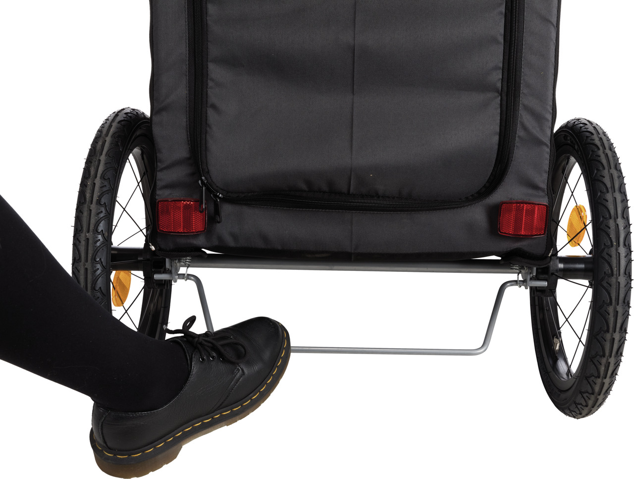 TRIXIE Fahrrad-Anhänger faltbar grau/schwarz S (58 x 93 x 74 Centimeter)