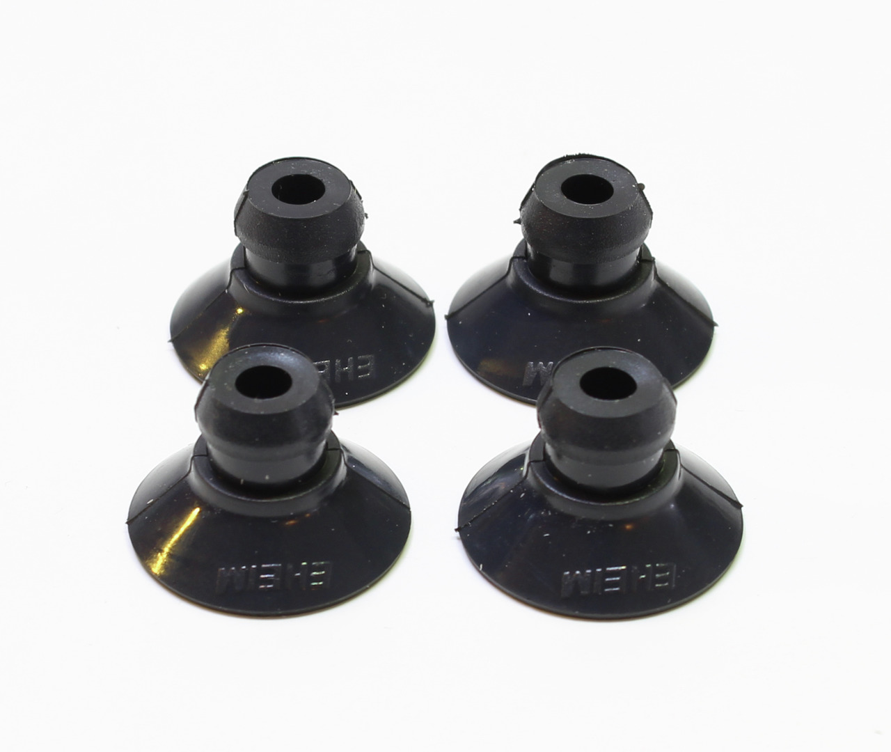 EHEIM Saugnäpfe, schwarz, rund, robust, mit Öffnung f. Schläuche/Halterungen, ideal f. Aquaristik-Zubehör, 4 Stk.