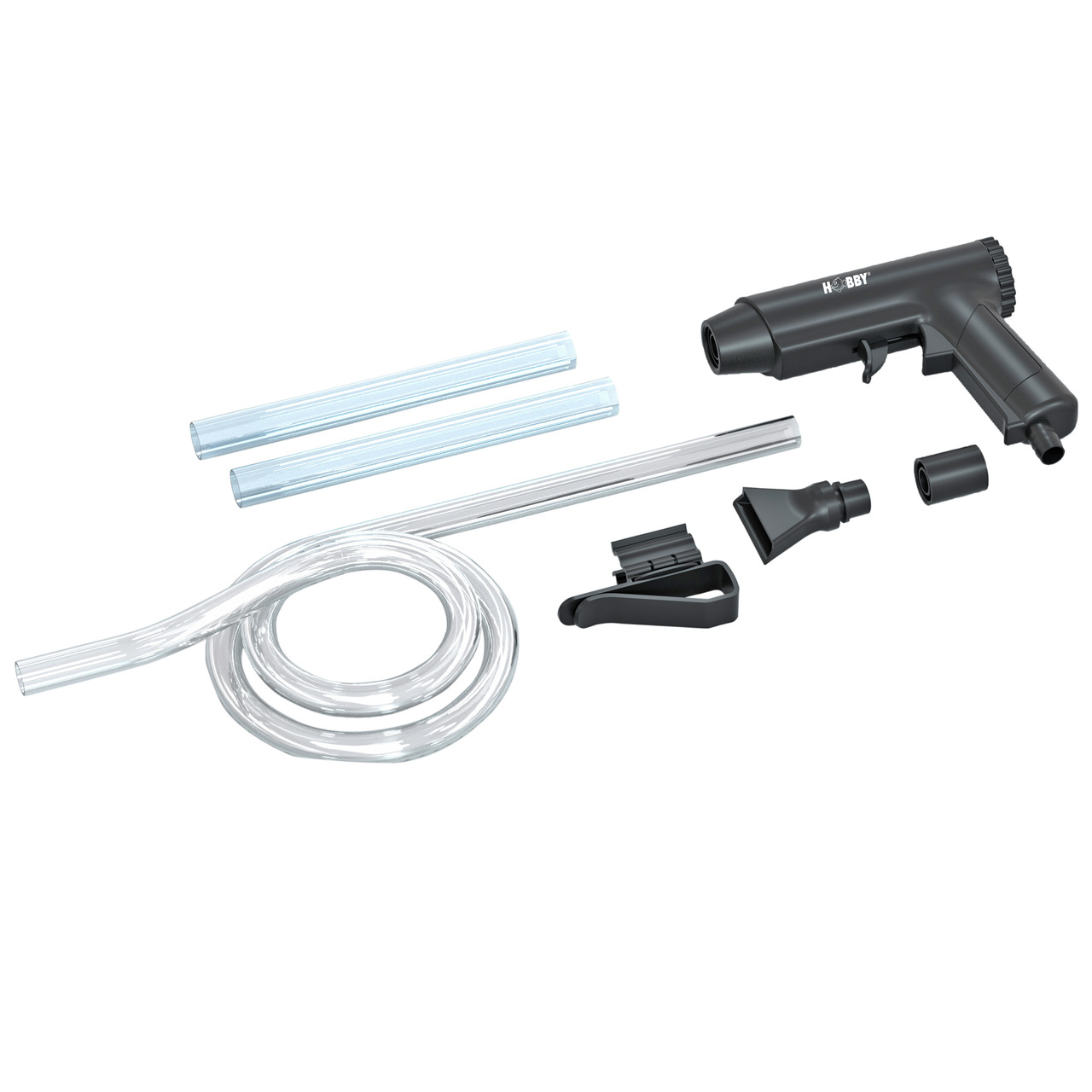 HOBBY Hobby Multi-Vac Aquarium-Reinigungsset, für Aquarienbesitzer, mit Vakuumpumpe, Schläuchen, Aufsätzen, ideal gg. Schmutz, Ablagerungen.