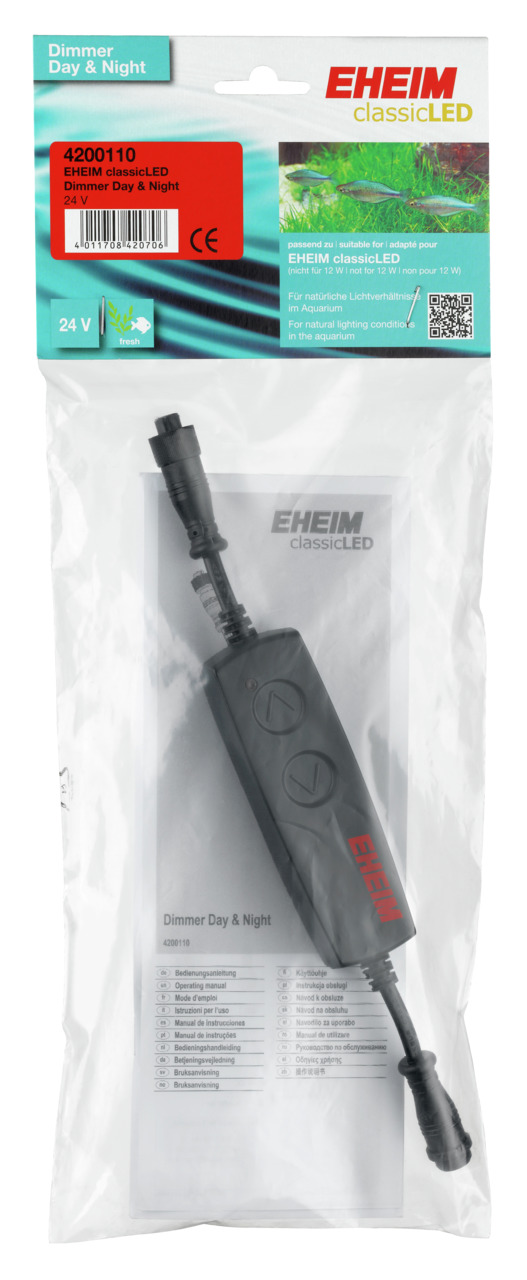 EHEIM classicLED Dimmer Day & Night, Zubehör f. 12V-LED-Aquarienbeleuchtung, steuert Tages-/Nachtlicht, Art.-Nr. 4200110.