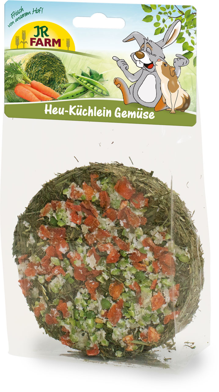 JR FARM Heu-Küchlein Gemüse 75g Kleintiersnack