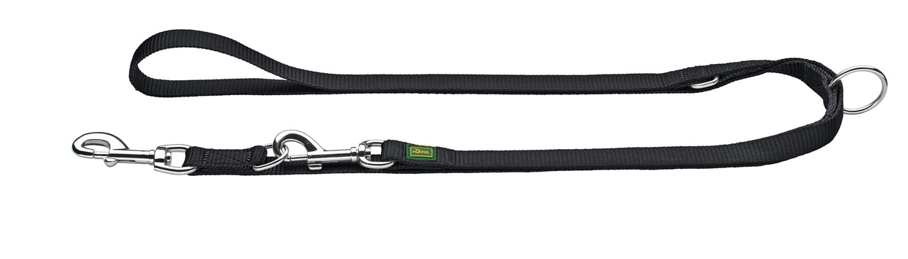 HUNTER Hundeleine "Adjustable Training Leash", Nylon, für Hunde aller Größen, verstellbar, 2 Metallkarabiner, ideal für Training-Spaziergänge.