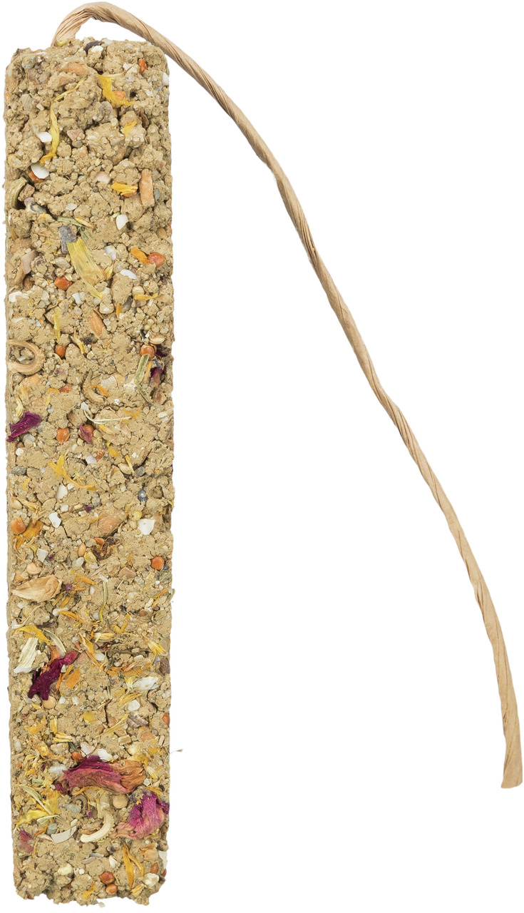 TRIXIE Lehmstick mit Blüten 2 Stück 250 g